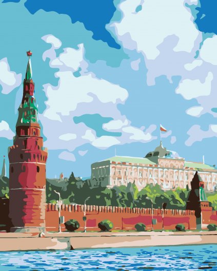 Malowanie po numerach - Moskiewski Kreml