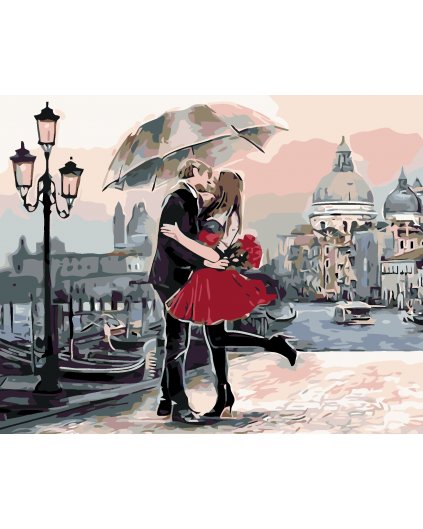 Malowanie po numerach - Pocałunek w Wenecji