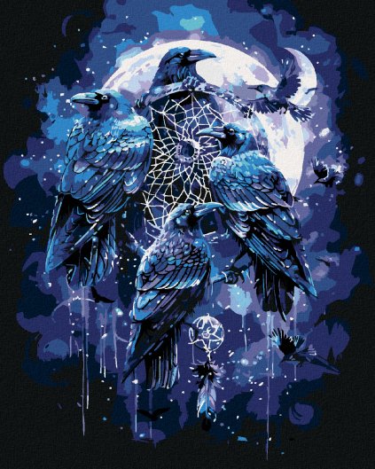 Haft diamentowy - KRUK I ŁAPACZ SNÓW