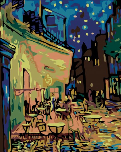 Malowanie po numerach - Nocna kawiarnia (Van Gogh)