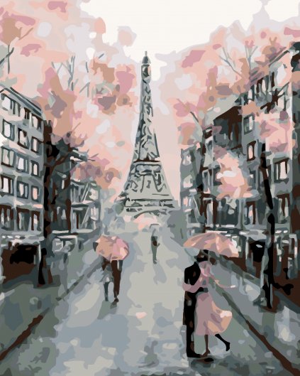 Malowanie po numerach - Wiosenny Paryż