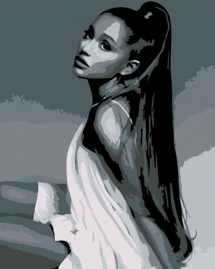 Malowanie po numerach - Piękność w szarości