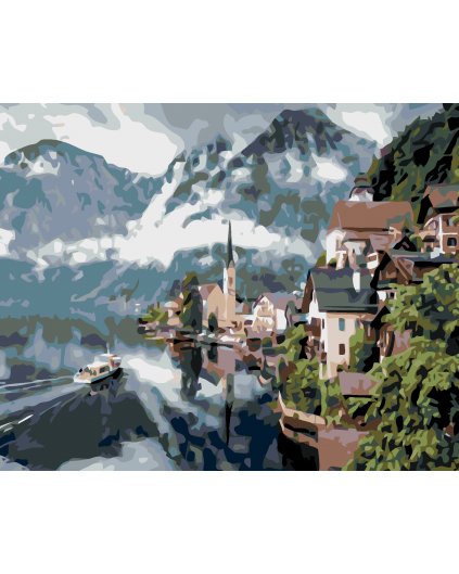 Malowanie po numerach - Hallstatt