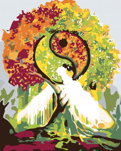 Malowanie po numerach - Yin yang