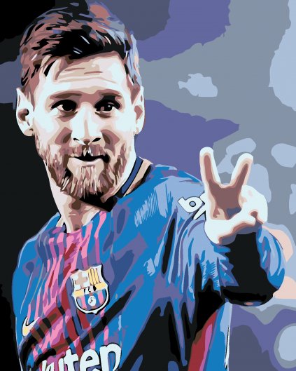 Malowanie po numerach - Messi