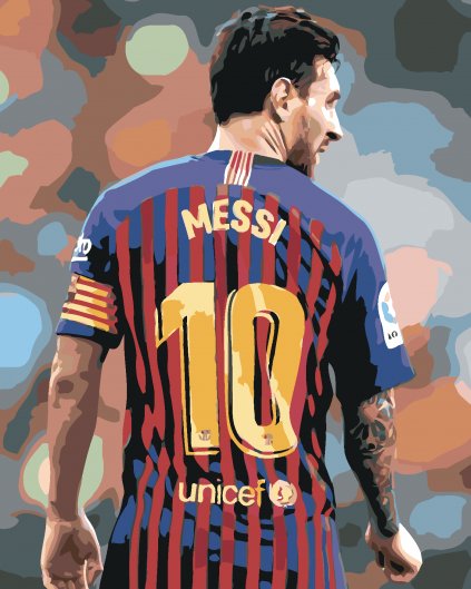 Malowanie po numerach - Messi z tyłu