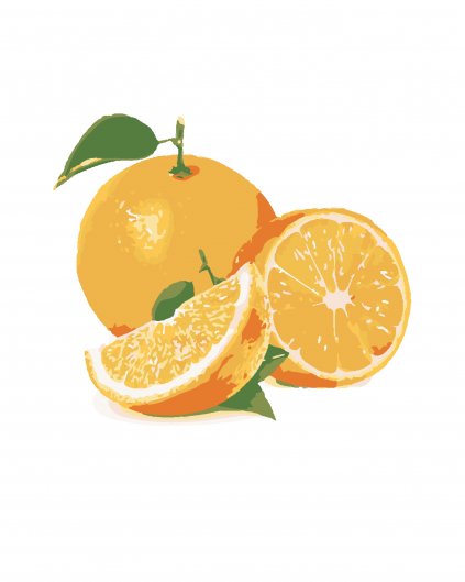 Malowanie po numerach - Pomarańcza