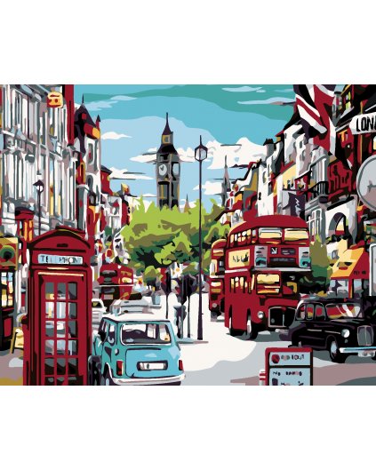 Malowanie po numerach - Ulica Londynu