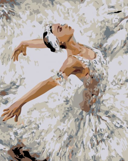 Malowanie po numerach - Baletnica w tańcu