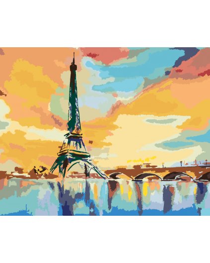 Malowanie po numerach - MOST I WIEŻA EIFFLA