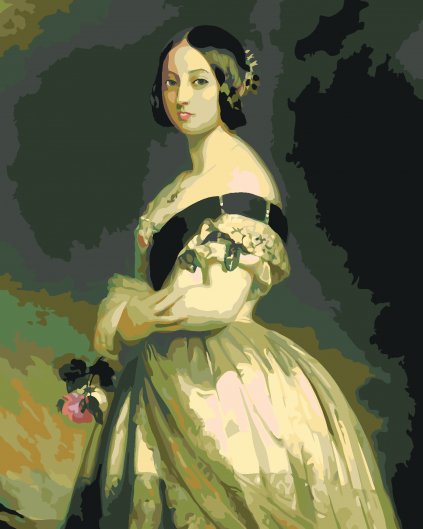 Malowanie po numerach - KRÓLOWA WIKTORIIA (F. X. WINTERHALTER)