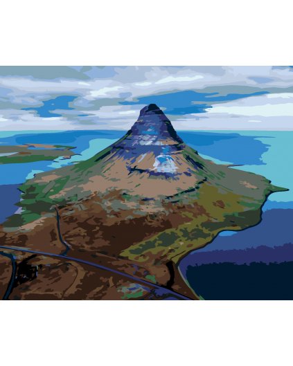 Malowanie po numerach - GÓRA KIRKJUFELL