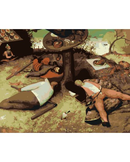 Malowanie po numerach - KRAJINA SZCZĘŚLIWOŚCI (PIETER BRUEGEL)