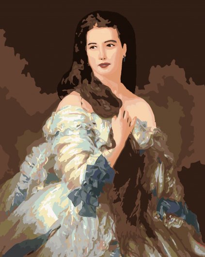 Malowanie po numerach - PORTRET MADAM RIMSKY-KORSAKOV (FRANZ XAVER WINTERHALTER)