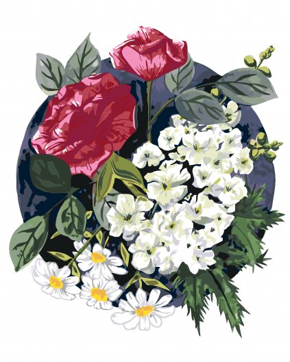 Malowanie po numerach - RÓŻE I JASTRUNY (ALEXANDRIA GILBERT)