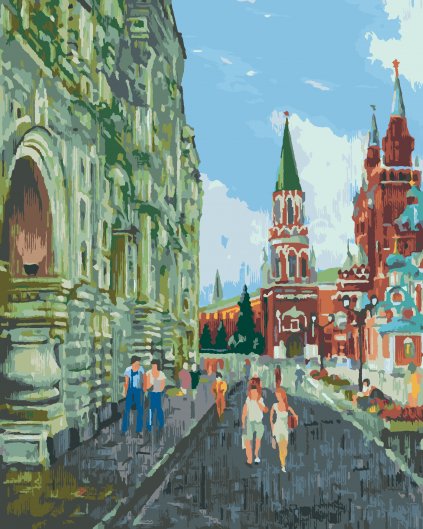 Malowanie po numerach - LATO W MOSKWIE