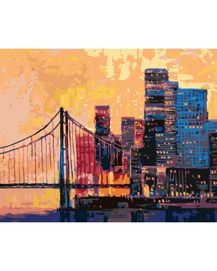 Malowanie po numerach - WIDOK NA CZĘŚĆ SAN FRANCISCO