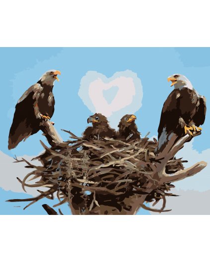 Malowanie po numerach - ORLE GNIAZDO (D. RUSTY RUST)