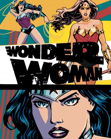 Malowanie po numerach - WONDER WOMAN 3X PLAKAT