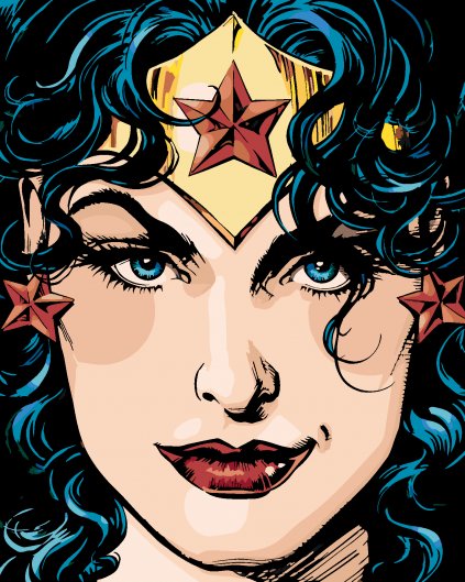 Malowanie po numerach - WONDER WOMAN KOMIKS