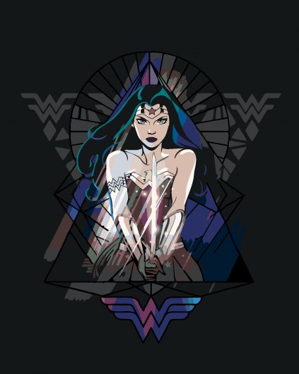 Malowanie po numerach - WONDER WOMAN TRÓJKĄT