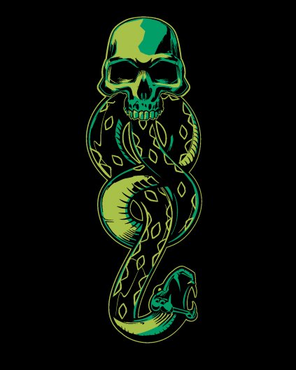 Malowanie po numerach - MROCZNY ZNAK (HARRY POTTER)