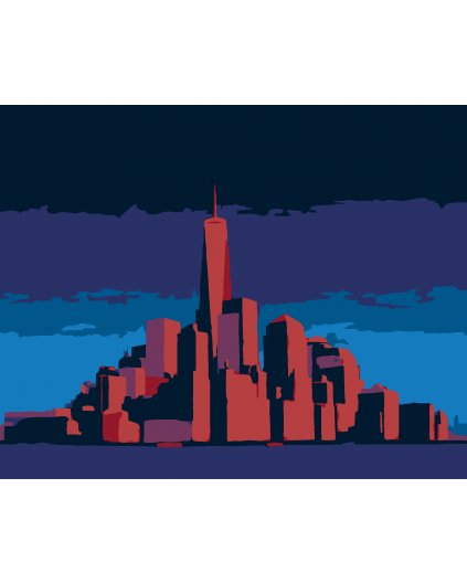 Malowanie po numerach - NOWY JORK- LŚNIĄCY MANHATTAN