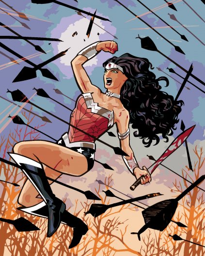 Malowanie po numerach - WONDER WOMAN SZTRZAŁY