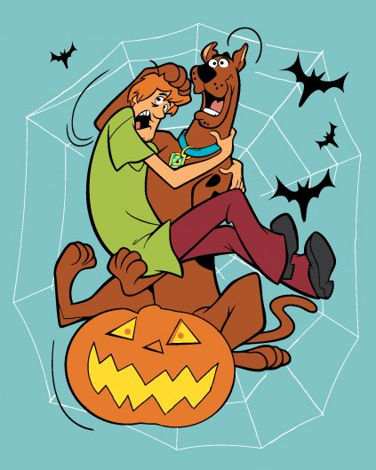 Malowanie po numerach - KUDŁATY I SCOOBY-DOO NA DYNI