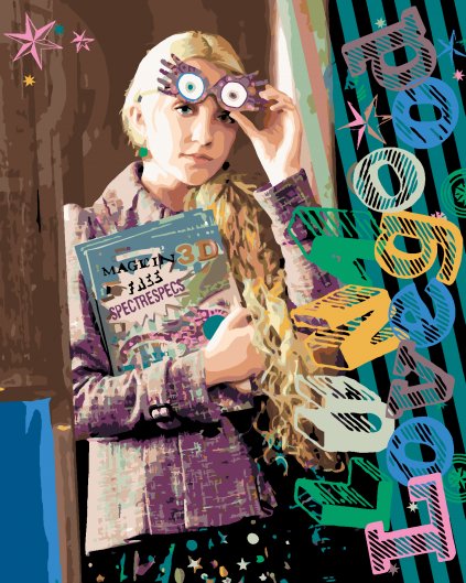 Malowanie po numerach - PLAKAT - LUNA I QUIBBLER (HARRY POTTER)