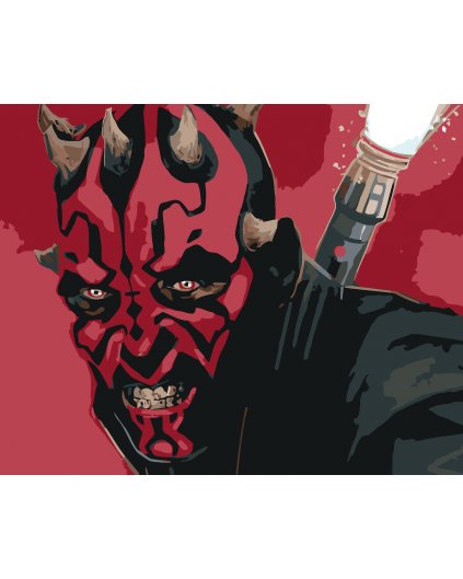 Malowanie po numerach - DARTH MAUL - PORTRET