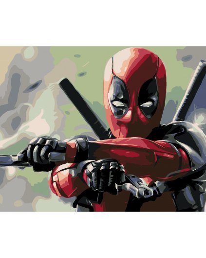 Malowanie po numerach - DEADPOOL Z BRONIĄ