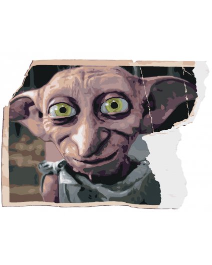 Malowanie po numerach - PODARTE ZDJĘCIE DOBBY'EGO (HARRY POTTER)