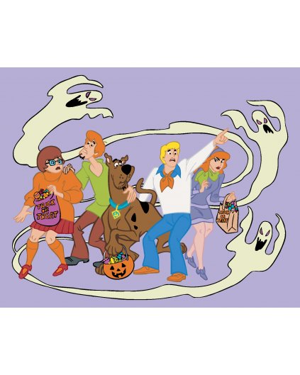 Malowanie po numerach - ZÁHADY S.R.O. A DUCHOVIA O HALLOWEENE (SCOOBY DOO)