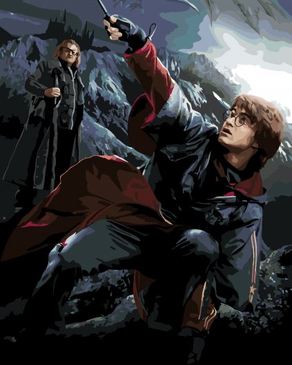 Malowanie po numerach - HARRY POTTER I ALASTOR MOODY