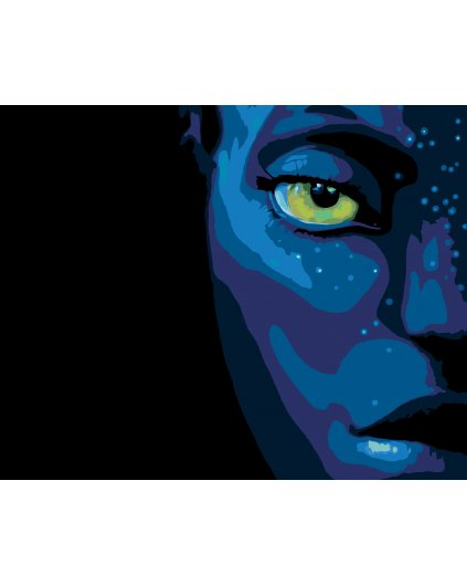 Malowanie po numerach - AVATAR TWARZ PLAKAT (Avatar)