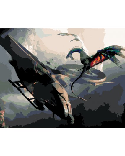 Malowanie po numerach - BOB KONTRA HELIKOPTER (Avatar)