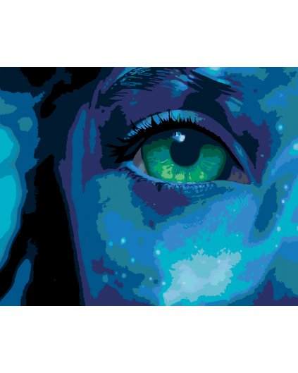 Malowanie po numerach - OKO POD WODĄ (Avatar)