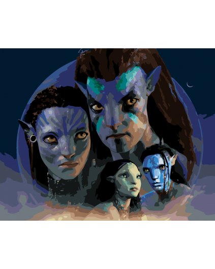 Malowanie po numerach - SKŁAD PANDORIANÓW (Avatar)