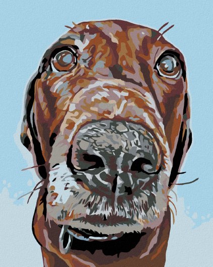 Haft diamentowy - Ridgeback z wielkim pyskiem