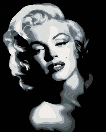Haft diamentowy - Czarno-biała Marilyn Monroe