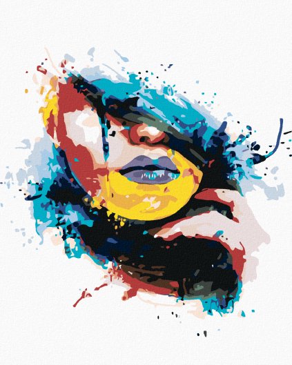 Haft diamentowy - Artystyczna twarz