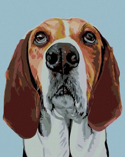 Haft diamentowy - Pies Beagle