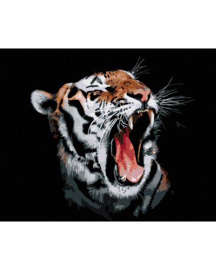Haft diamentowy - Ryk tygrysa