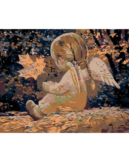 Haft diamentowy - Jesienny aniołek – dziewczynka