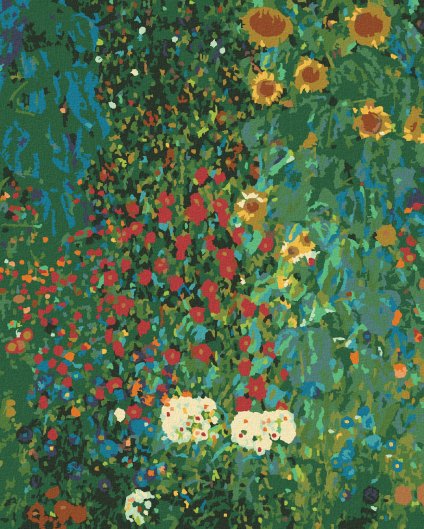 Haft diamentowy - OGRÓD WIEJSKI ZE SŁONECZNIKAMI (G. KLIMT)