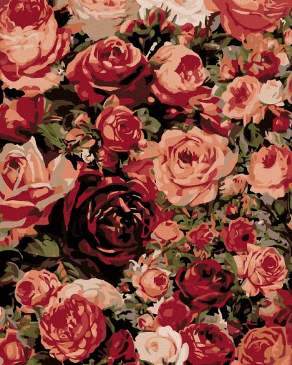 Haft diamentowy - Róże, róże, róże