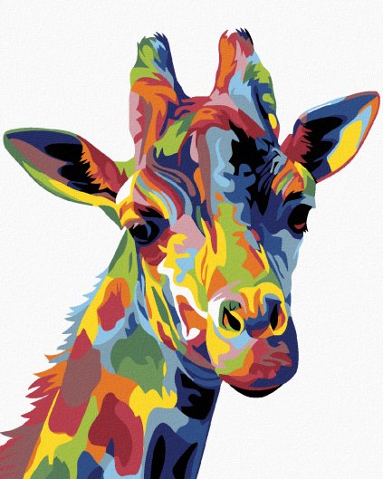 Haft diamentowy - Kolorowa żyrafa