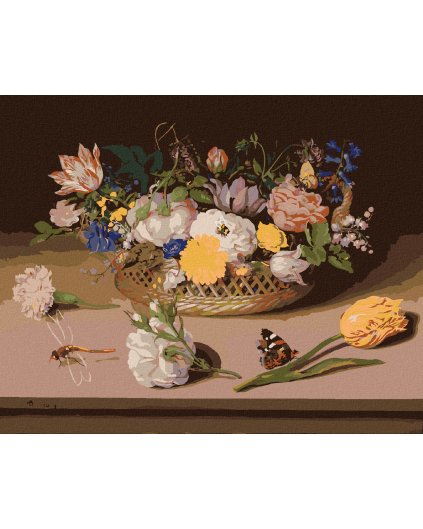 Haft diamentowy - MARTWA NATURA (AMBROSIUS BOSSCHAERT)