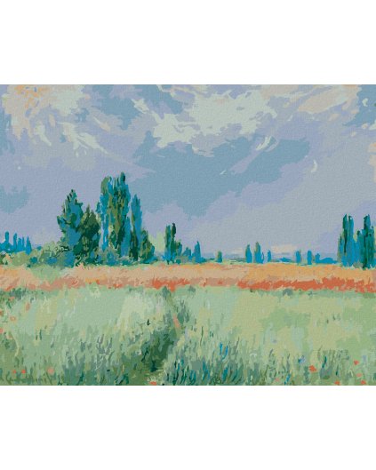 Haft diamentowy - POLA PSZENICY (CLAUDE MONET)